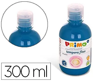 Imagen Tempera liquida primo escolar 300 ml azul marino fluorescente
