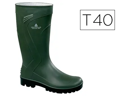 Imagen Bota deltaplus de seguridad jouca pvc verde suela de tacos talla 40