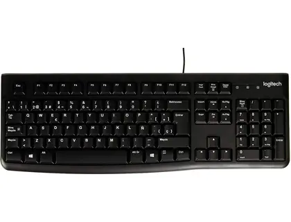 Imagen Teclado logitech k120 usb 2.0 con cable negro