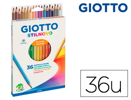Imagen Lapices de colores giotto stilnovo caja de 36 colores surtidos