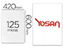 Imagen Bolsa de plastificar yosan brillo 420 x 600 mm 125 mc din a2 caja de 100 unidades 2