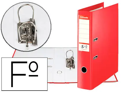 Imagen Archivador de palanca esselte n 1 polipropileno folio lomo 75 mm rojo