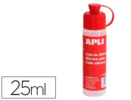 Imagen Cola de silicona apli liquida bote de 25ml