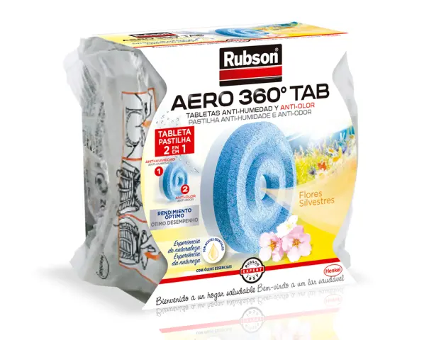 Imagen Deshumidificador rubson aero 360 aromaterapia vainilla recambio pastilla