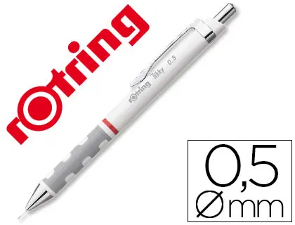 Imagen Portaminas rotring tikky 0,5 mm blanco