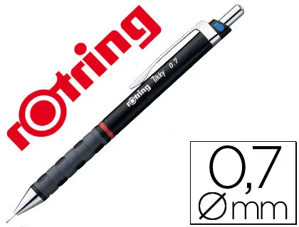 Imagen Portaminas rotring tikky 0,7 mm negro