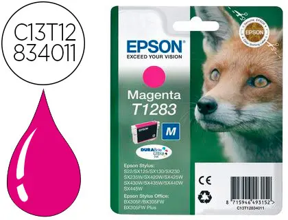 Imagen Ink-jet epson t1283 stylus s22 / sx125 magenta -170 pag-