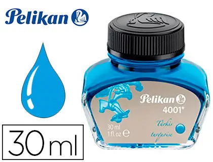 Imagen Tinta estilografica pelikan 4001 turquesa frasco 30 ml