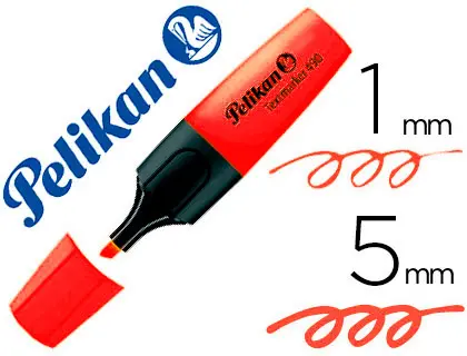 Imagen Rotulador pelikan fluorescente textmarker 490 rojo