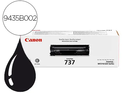 Imagen Toner canon 737 negro lbp151dw / mf 211 / mf212w / mf216n / mf217w color 2400 pag