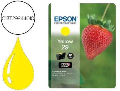 Imagen Ink-jet epson home 29 t2984 xp435/330/335/332/430/235/432 amarillo 175 pag