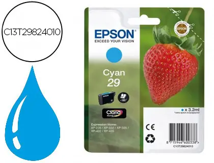 Imagen Ink-jet epson home 29 t2982 xp435/330/335/332/430/235/432 cian 175 pag