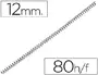 Imagen Espiral metalico q-connect 56 4:1 12mm 1mm caja de 200 unidades 2