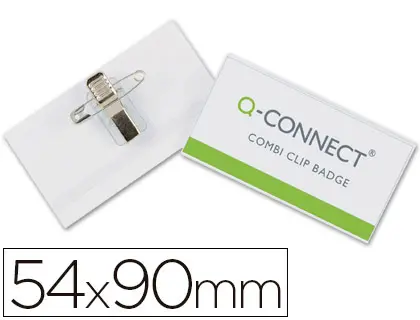 Imagen Identificador q-connect con pinza e imperdible kf17458 54x90 mm