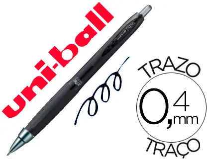 Imagen Boligrafo uni-ball roller umn-307 retractil 0,7 mm tinta gel negro