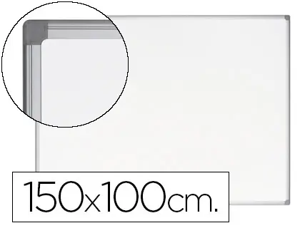 Imagen Pizarra blanca bi-office earth-it magnetica de acero vitrificado marco de aluminio 100 x 150 cm con bandeja para