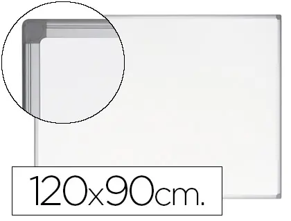 Imagen Pizarra blanca bi-office earth-it magnetica de acero vitrificado marco de aluminio 120 x 90 cm con bandeja para