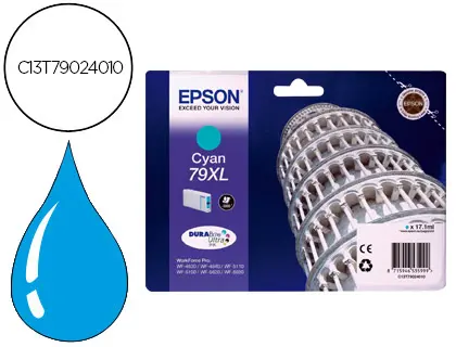 Imagen Ink-jet epson 79xl wf 4630 / 4640 / 5110 /-5190 / 5620 / 5690 cian - 2.000 pag-