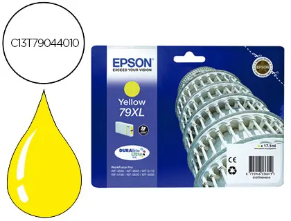 Imagen Ink-jet epson 79xl 900p wf 4630 / 4640 / 5110 / 5620 / 5690 / 5690 amarillo -2.000 pag-