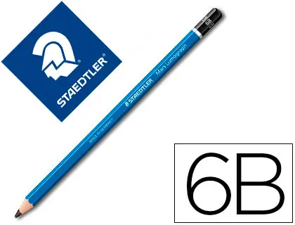 Imagen Lapices de grafito staedtler mars lumograph 100 6b unidad