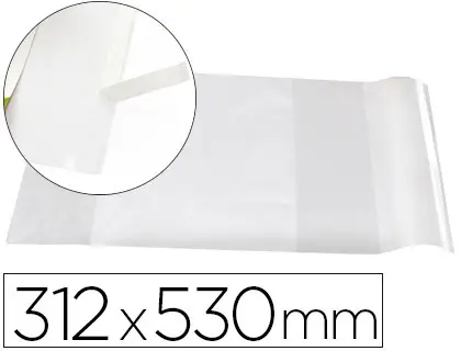Imagen Forralibro liderpapel n31 con solapa ajustable adhesivo 312 x 530 mm