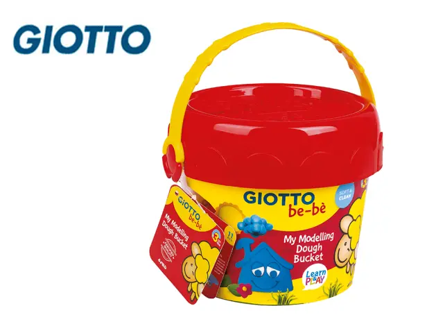 Imagen Pasta giotto bebe para modelar cubo maxi con accesorios dermatologicamente testado