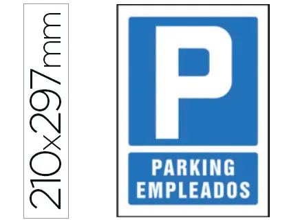 Imagen Pictograma syssa seal de parking empleados en pvc 210x297 mm