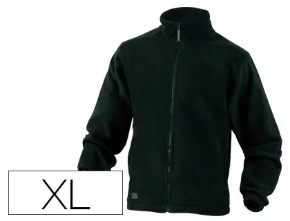 Imagen Chaqueta deltaplus polar con cremallera 2 bolsillos color negro talla xl