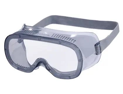 Imagen Gafas de proteccion deltaplus panoramicas montura flexible de pvc ventilacion directa talla ajustable color gris