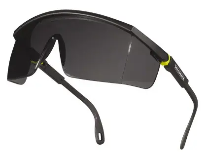 Imagen Gafas deltaplus de proteccion policarbonato monobloque ahumado color gris-amarilla uv400