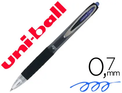 Imagen Boligrafo uni-ball roller umn-207 retractil 0,7 mm color azul
