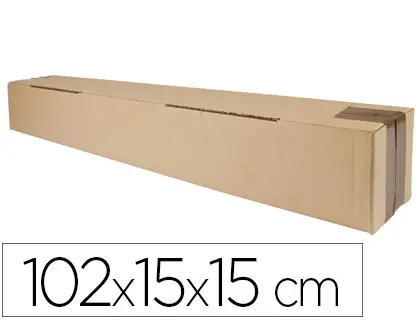 Imagen Caja para embalar q-connect tubo medidas 1020x150x150 mm espesor carton 3 mm