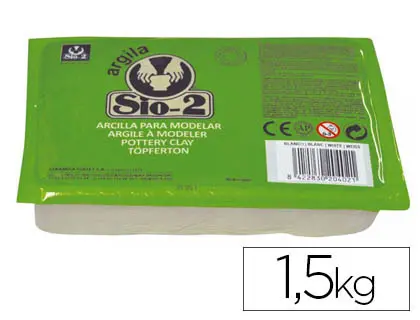 Imagen Arcilla sio-2 blanca paquete de 1.5 kg