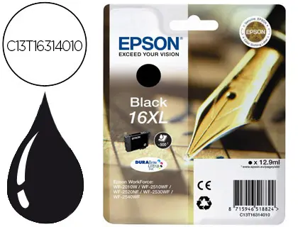 Imagen Ink-jet epson 16xl wf2010w wf2510wf wf2520nf wf2530wf wf2540wf negro 500 pag