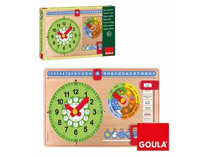 Imagen Juego goula didactico reloj calendario castellano