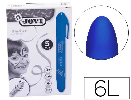 Imagen Barra de maquillaje jovi twist make-up azul caja de 5 unidades