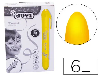 Imagen Barra de maquillaje jovi twist make-up amarillo caja de 5 unidades