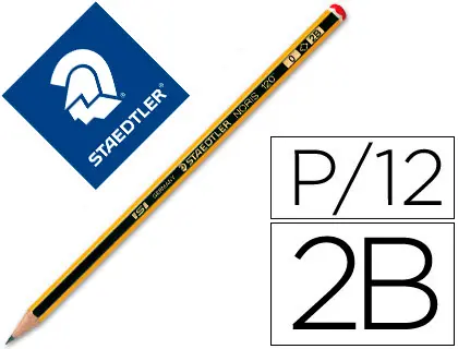 Imagen Lapices de grafito staedtler noris n.0 2b unidad