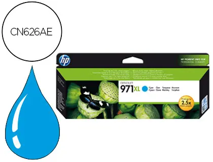 Imagen Ink-jet hp xl 971xl x451dn x451dw/551dw x476dn x476dw x576dw cian 6600 pag