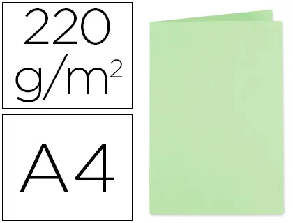 Imagen Subcarpeta cartulina exacompta din a4 verde 220 gr