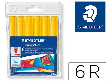 Imagen Rotulador staedtler color jumbo trazo 3 mm unicolor amarillo