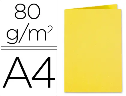 Imagen Subcarpeta cartulina exacompta din a4 amarillo sol 80 gr