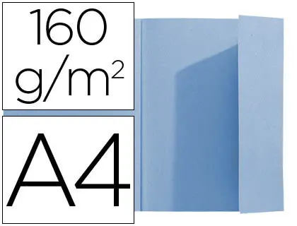 Imagen Subcarpeta exacompta din a4 azul 160g/m2 con solapa interior