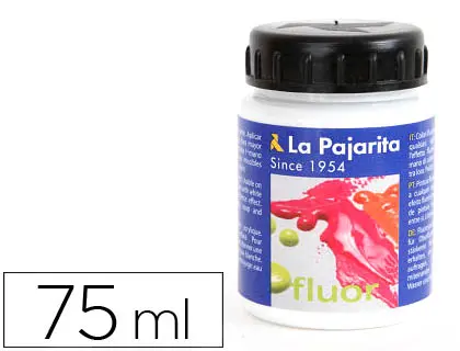 Imagen Pintura acrilica la pajarita f-00 blanco fluorescente 75ml