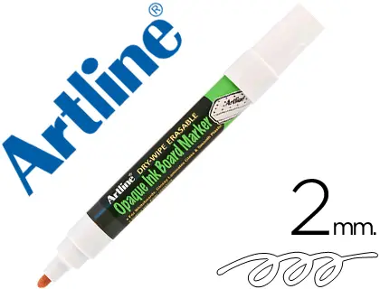 Imagen Rotulador artline pizarra epd-4 color blanco opaque ink board punta redonda 2 mm