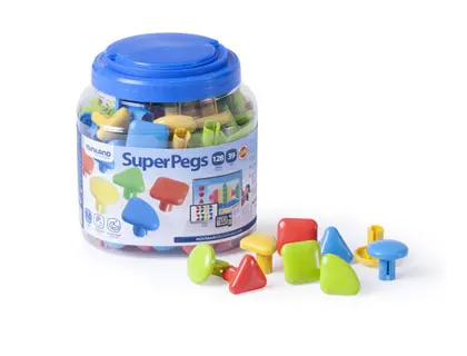 Imagen Juego miniland super pegs 128 piezas