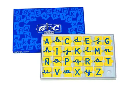 Imagen Juego miniland abecedario mayusculas y minusculas 168 piezas