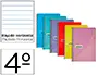 Imagen Cuaderno espiral papercop cuarto tapa plastico 80h 90 gr rayado horizontal con margen colores surtidos 2