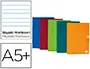 Imagen Libreta liderpapel scriptus a5 plus 48 hojas 90g/m2 rayado montessori 5mm con margen colores surtidos 2