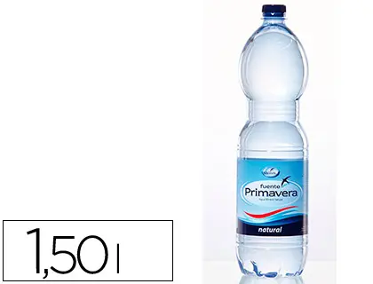 Imagen Agua mineral natural fuente primavera botella de 1,5l